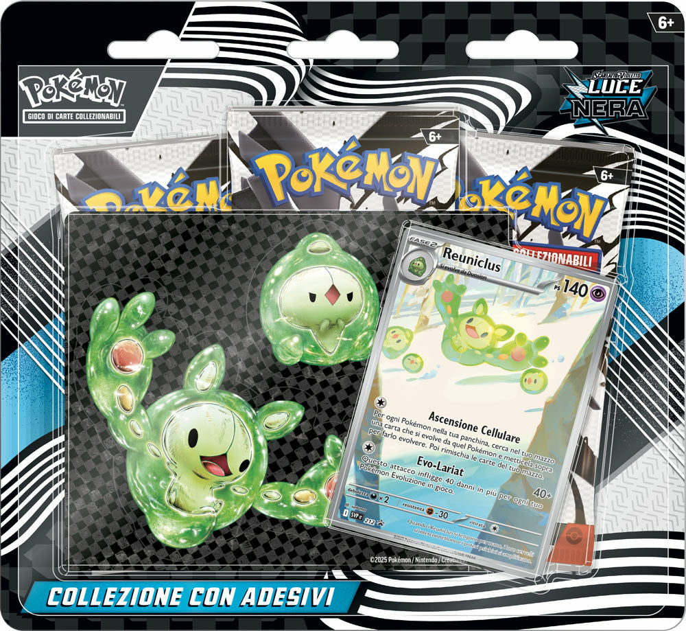Pokemon Scarlatto e Violetto Collezione con Adesivi Luce Nera