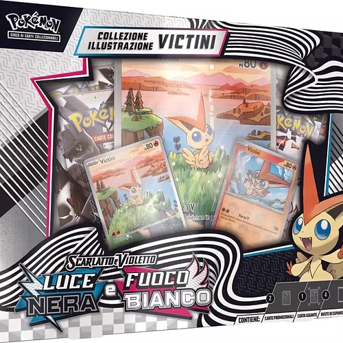 Pokemon Scarlatto e Violetto Collezione illustrazione Victini