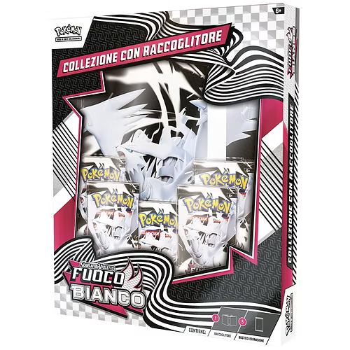 Pokemon Scarlatto e Violetto Collezione con Raccoglitore Fuoco Bianco