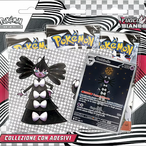 Pokemon Scarlatto e Violetto Collezione con Adesivi Fuoco Bianco