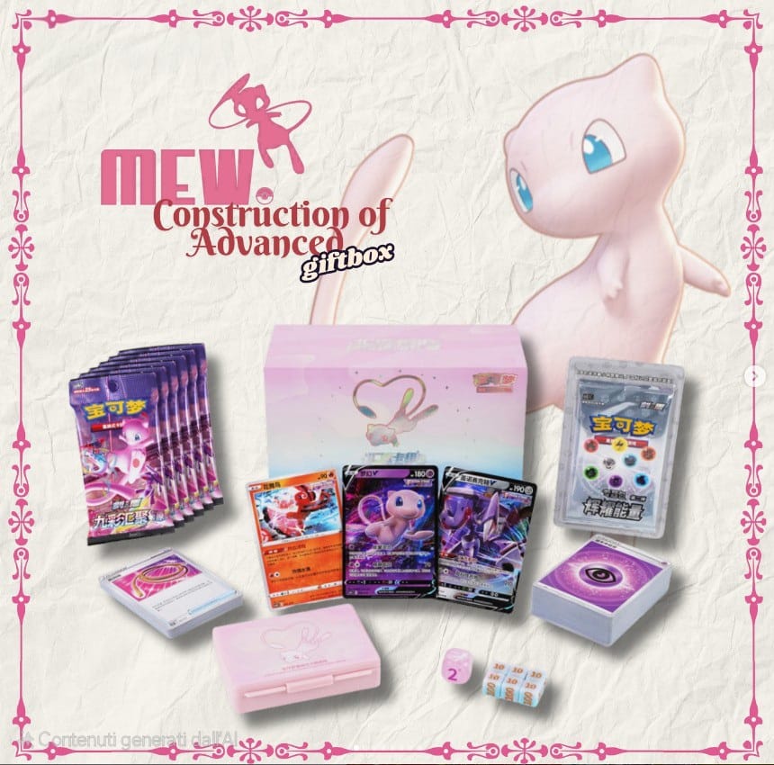 Pokemon Mew Glow Energy Collection Set Gift Box CN