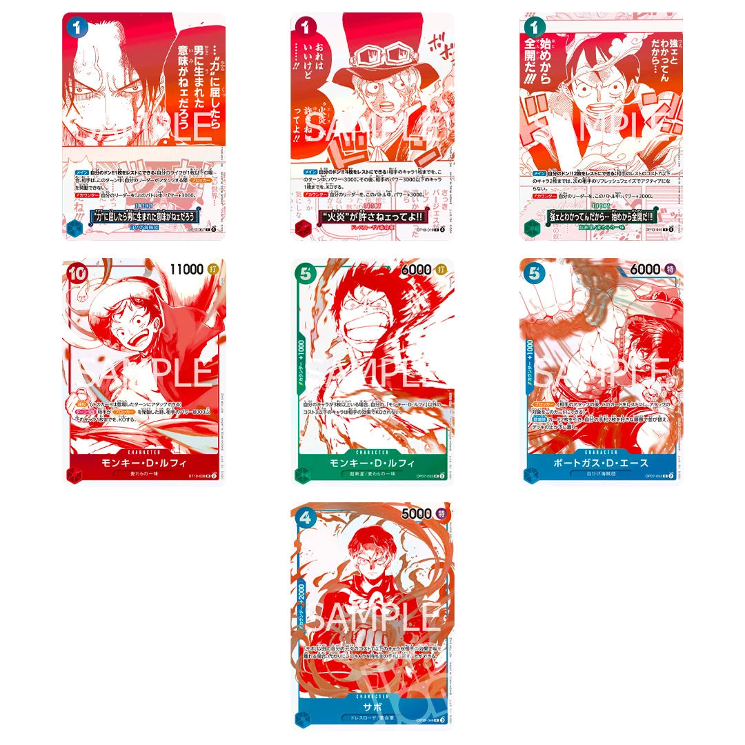 One Piece Card Game 3rd Anniversary Treasure Campaign Promo set completo