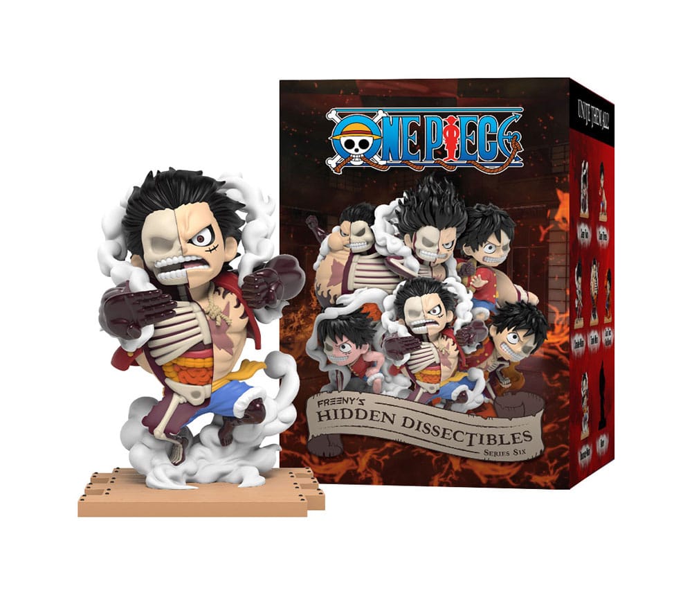 One Piece Blind Box Hidden Dissectibles Series 6 (Luffy Gear’s) Display (6)
