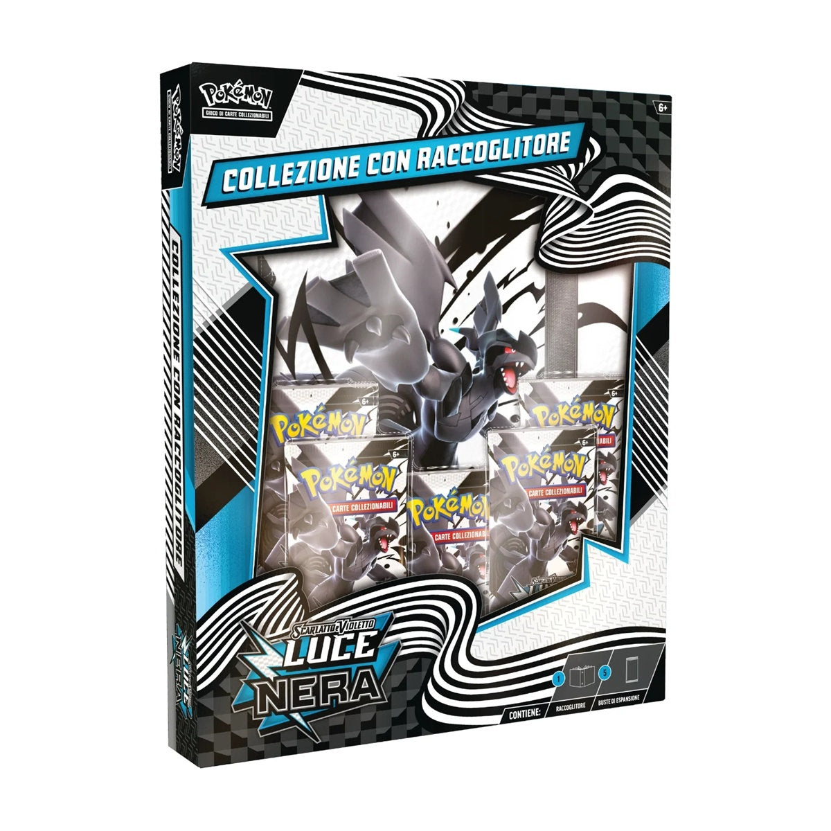 Pokemon Scarlatto e Violetto Collezione con Raccoglitore Luce nera
