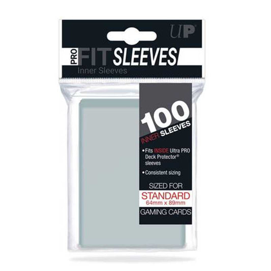 Deck Protector Standard Sleeves - Pro-Fit Card Clear (100 Sleeves)
