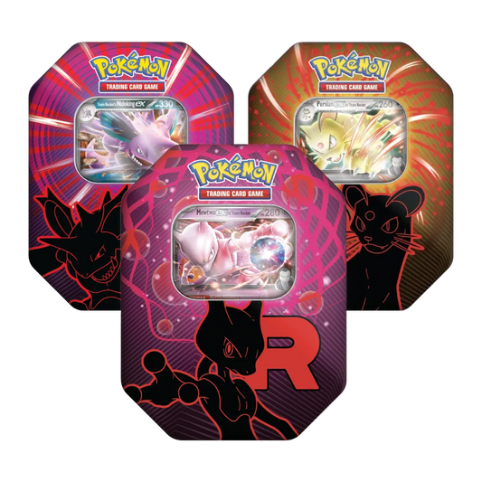 Pokemon Bundle trio Tin da Collezione Team Rocket ITA