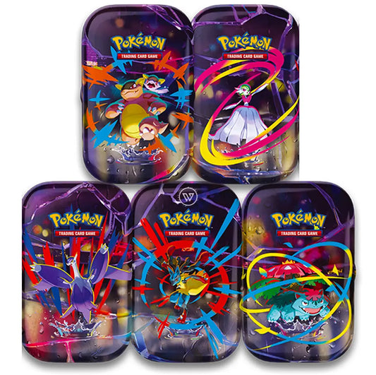 Pokemon Mini Tin MEGA Eroi artset completo