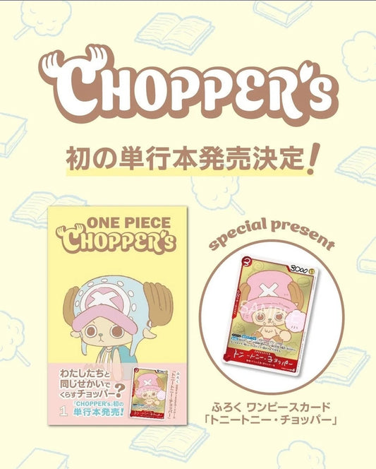 One Piece libro Chopper + carta promo