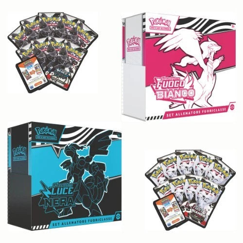 Pokemon Set Allenatore Fuoriclasse Scarlatto e Violetto Fuoco Bianco e luce nera ITA